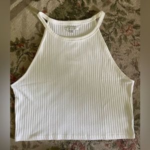 American Eagle High Neck Ribbed Tank